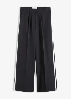 bonprix Bekleidung·Kleider|Hosen^Palazzo-Hose schwarz/weiß