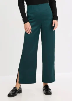 bonprix Nachhaltigere Materialien|Hosen^Palazzo-Hose tiefgrün