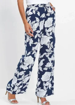 bonprix Nachhaltigere Materialien|Hosen^Palazzo-Hose aus fließender Viskose schwarz