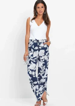 bonprix Nachhaltigere Materialien|Hosen^Palazzo-Hose aus fließender Viskose schwarz