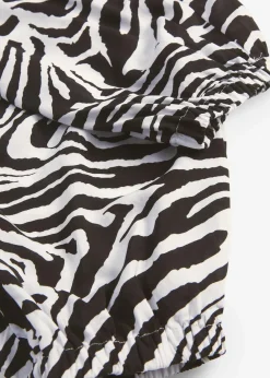 bonprix Nachhaltigere Materialien|Hosen^Palazzo-Hose aus fließender Viskose schwarz zebra bedruckt