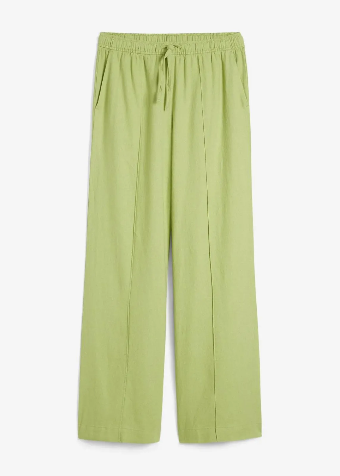 bonprix Hosen|Bekleidung·Kleider^Palazzo-Hose aus leichtem Leinen-Viskose-Mix birnengrün