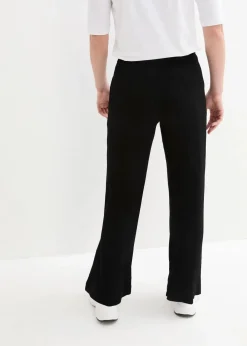 bonprix Bekleidung·Kleider|Hosen^Palazzo-Hose aus reiner Viskose schwarz