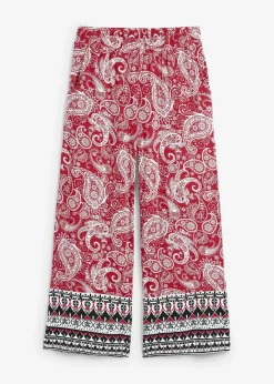 bonprix Nachhaltigere Materialien|Hosen^Palazzo-Hose aus softem Viskose-Mix chillirot paisley