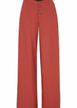 bonprix Hosen|Bekleidung·Kleider^Palazzo-Hose mit Leinen marsalabraun