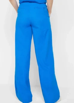 bonprix Hosen|Bekleidung·Kleider^Palazzo-Hose mit Leinen azurblau