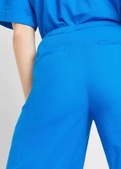 bonprix Hosen|Bekleidung·Kleider^Palazzo-Hose mit Leinen azurblau