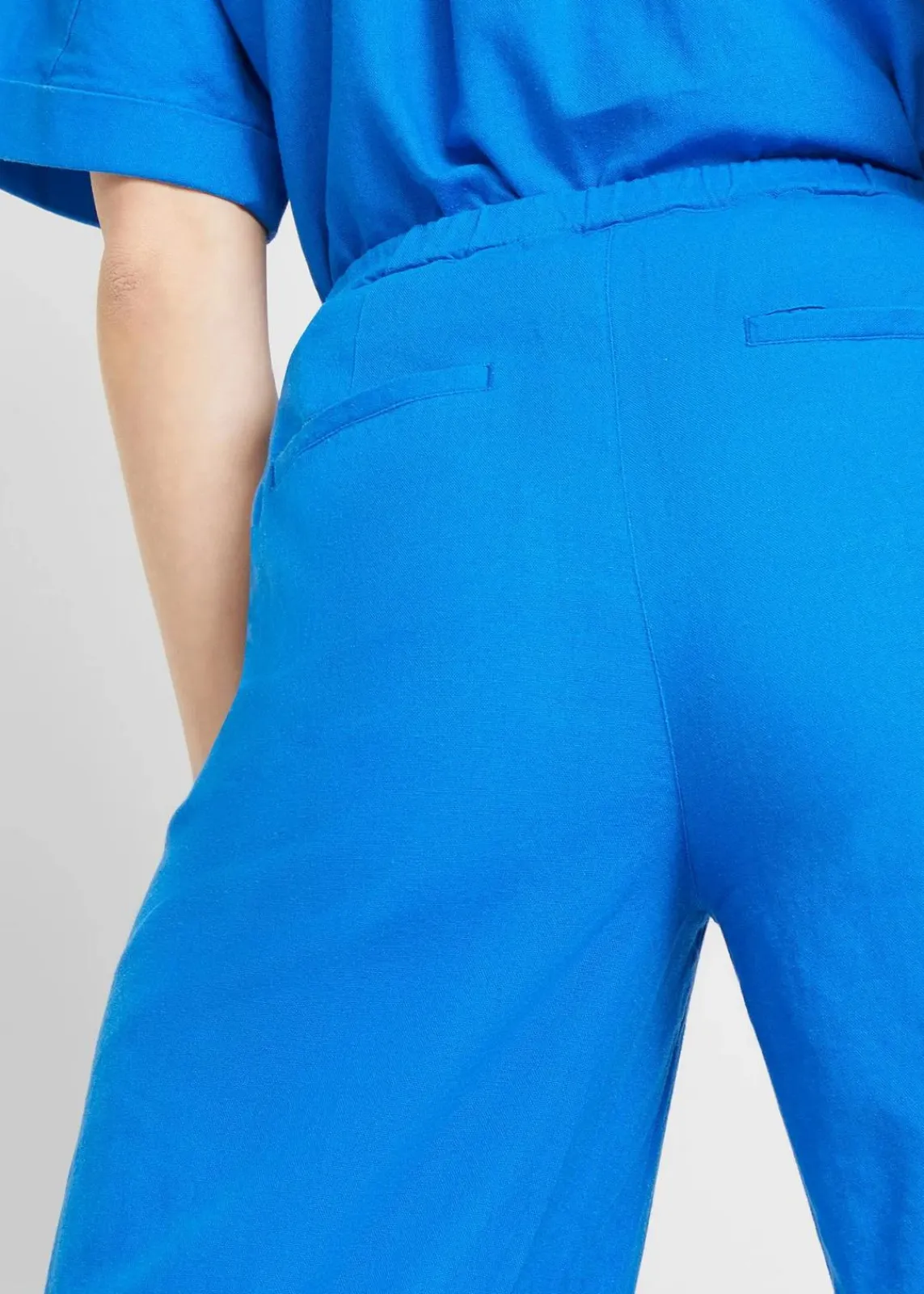 bonprix Hosen|Bekleidung·Kleider^Palazzo-Hose mit Leinen azurblau