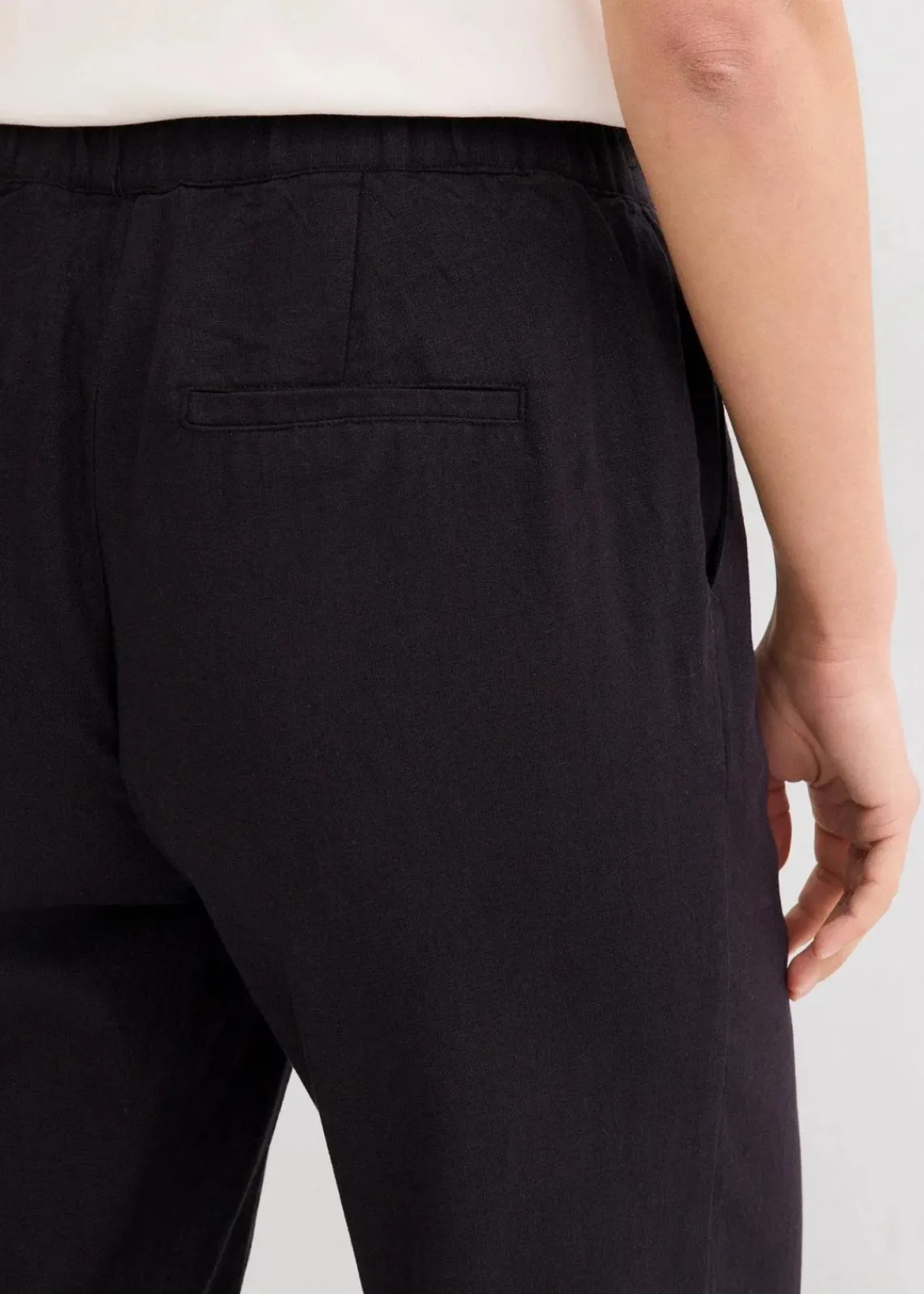 bonprix Hosen|Bekleidung·Kleider^Palazzo-Hose mit Leinen schwarz