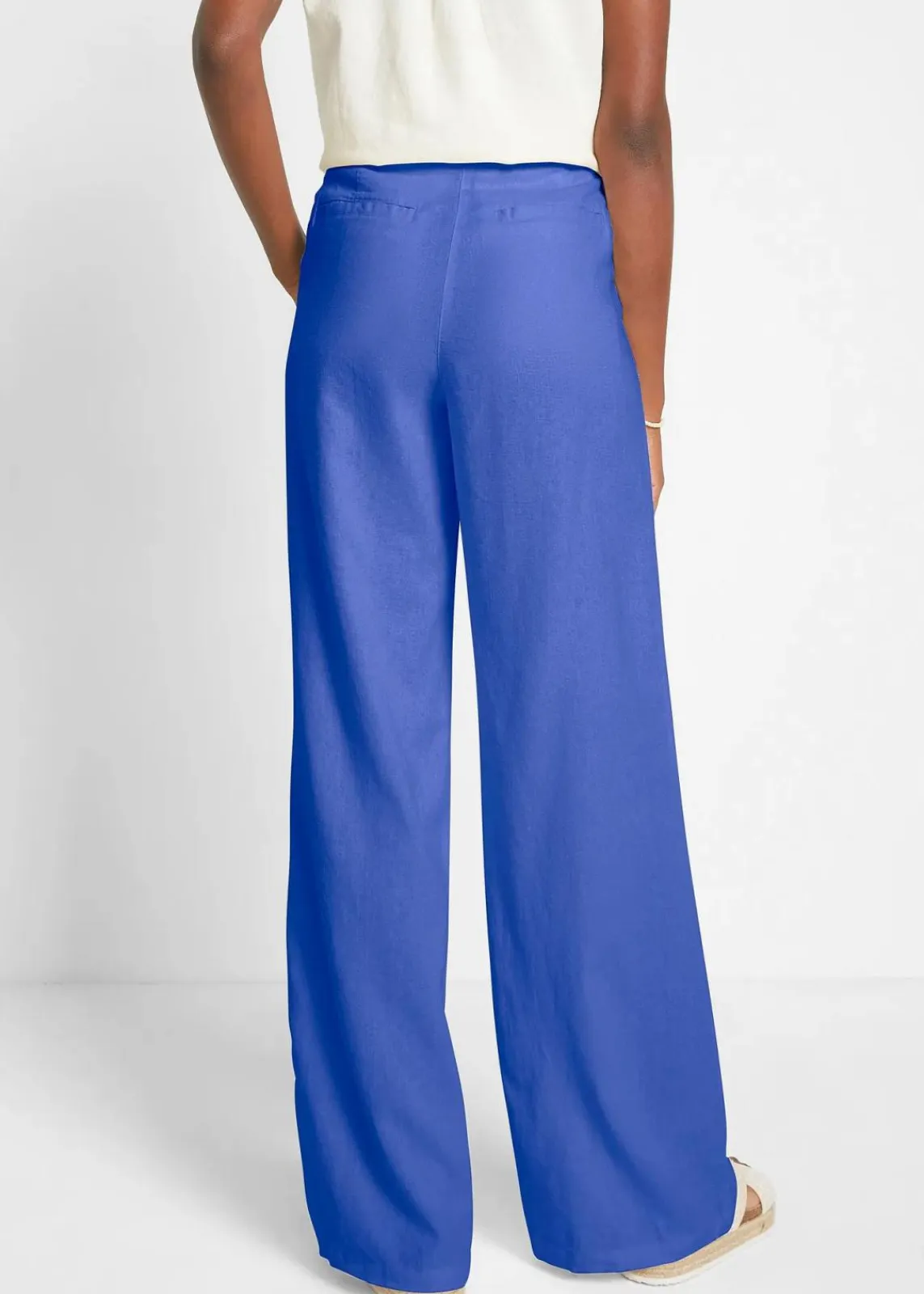 bonprix Hosen|Bekleidung·Kleider^Palazzo-Hose mit Leinen, sehr weit geschnitten royal