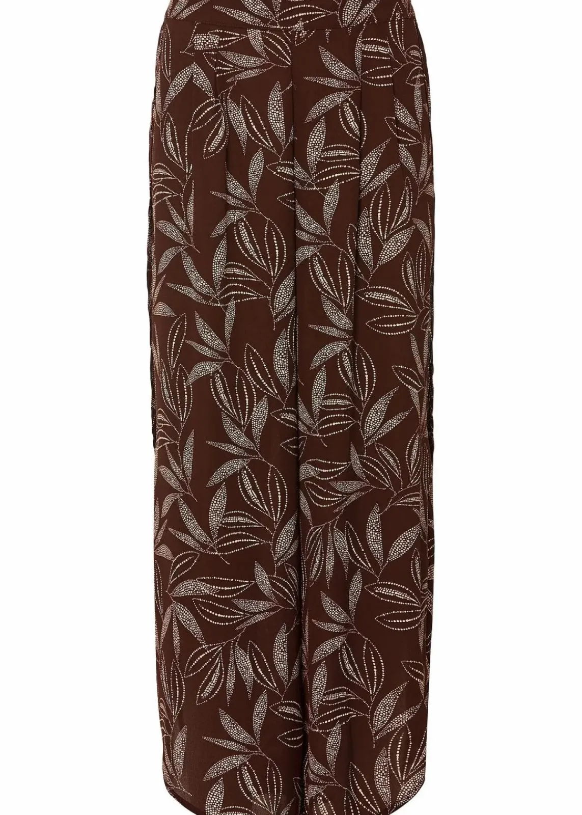 bonprix Hosen|Bekleidung·Kleider^Palazzo-Hose mit Schlitz terrabraun/sandbeige bedruckt