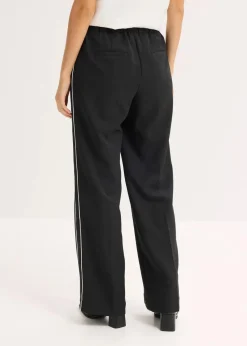 bonprix Bekleidung·Kleider|Hosen^Palazzo-Hose mit Zierstreifen schwarz