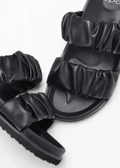 bonprix Hausschuhe|Sommerschuhe^Pantoletten schwarz