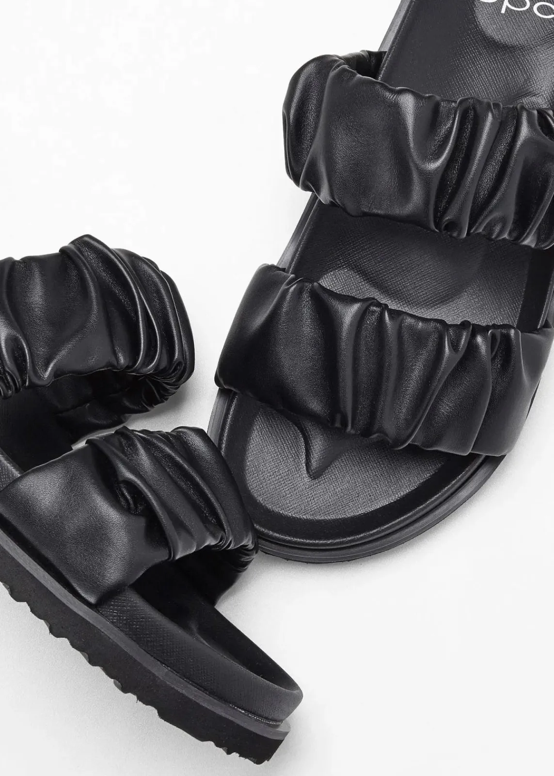 bonprix Hausschuhe|Sommerschuhe^Pantoletten schwarz