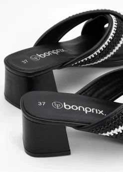 bonprix Sommerschuhe^Pantoletten schwarz