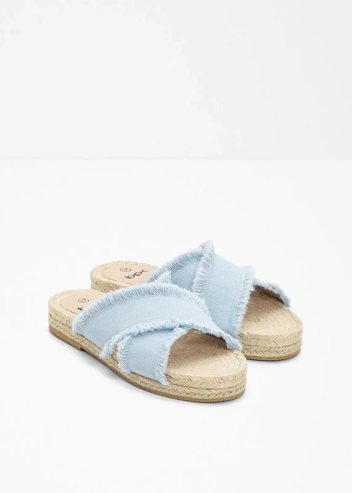 bonprix Strandmode|Sommerschuhe^Pantoletten hellblau