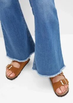 bonprix Sommerschuhe|Nachhaltigere Materialien^Pantoletten aus Veloursleder camel