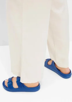 bonprix Strandmode|Sommerschuhe^Pantoletten aus wasserabweisendem Material gletscherblau