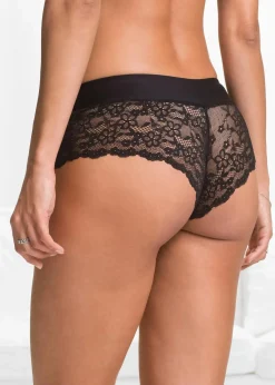 bonprix Wäsche·Dessous|Wäsche·Höschen^Panty aus edler Spitze schwarz