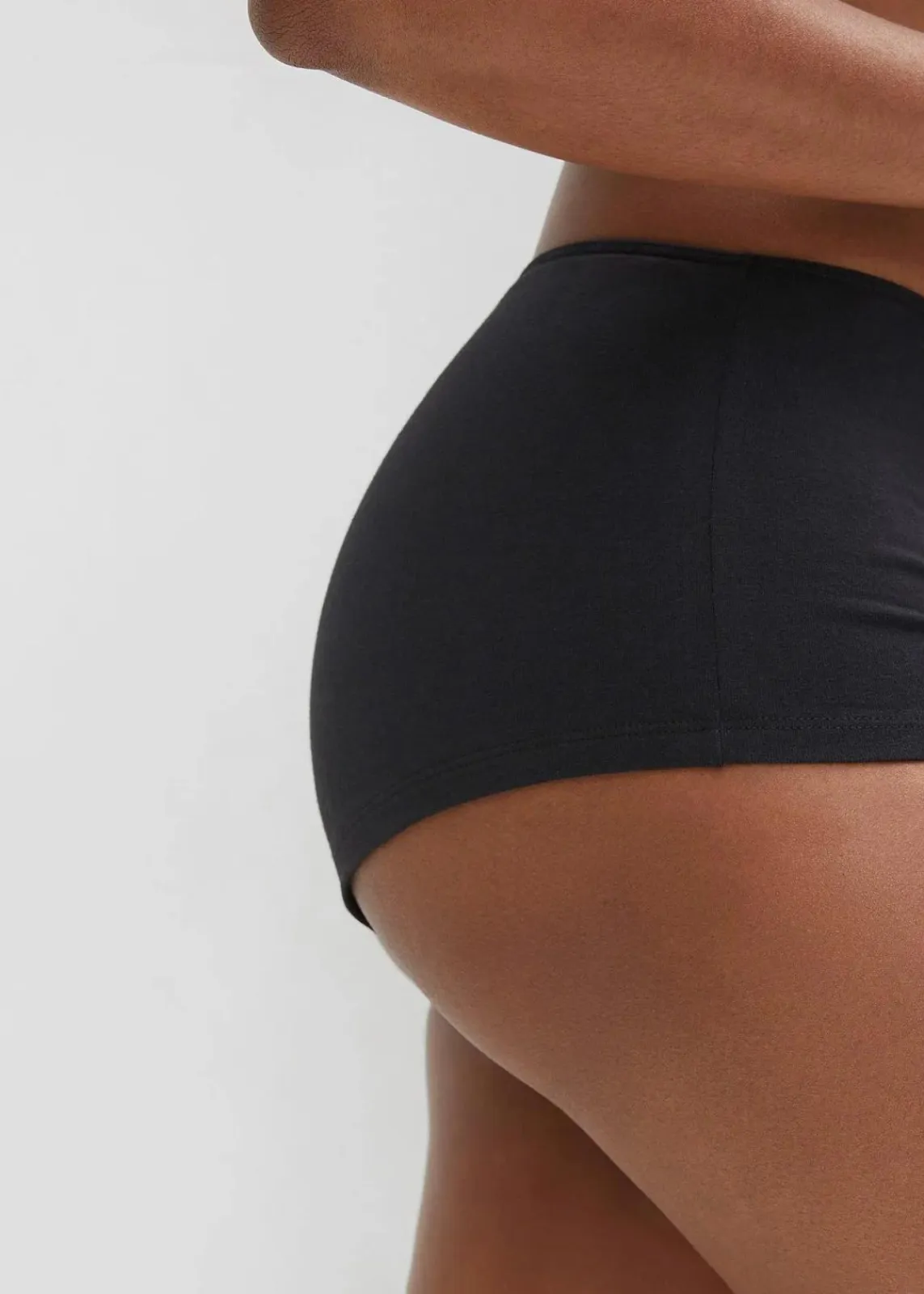 bonprix Wäsche·Basics|Wäsche·Baumwollunterwäsche^Panty (10er Pack) schwarz