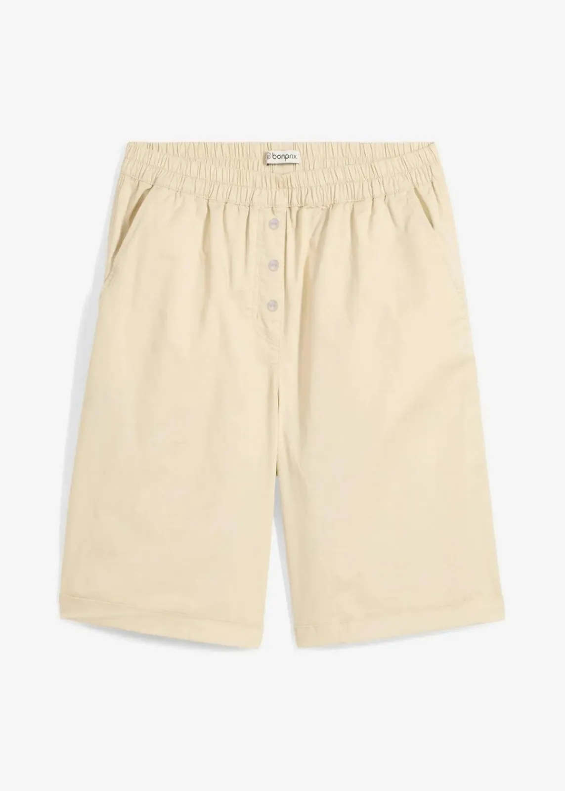 bonprix Bekleidung·Outdoorbekleidung|Bekleidung·Kleider^Papertouch-Bermuda aus Baumwoll-Mix hellsand