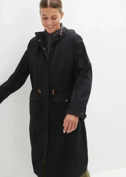 bonprix Bekleidung·Hosen|Jacken & Mäntel^Parka schwarz/schiefergrau