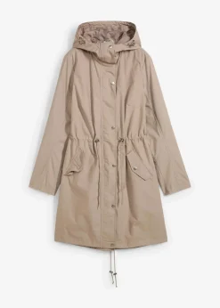bonprix Jacken & Mäntel^Parka mit Kapuze taupe