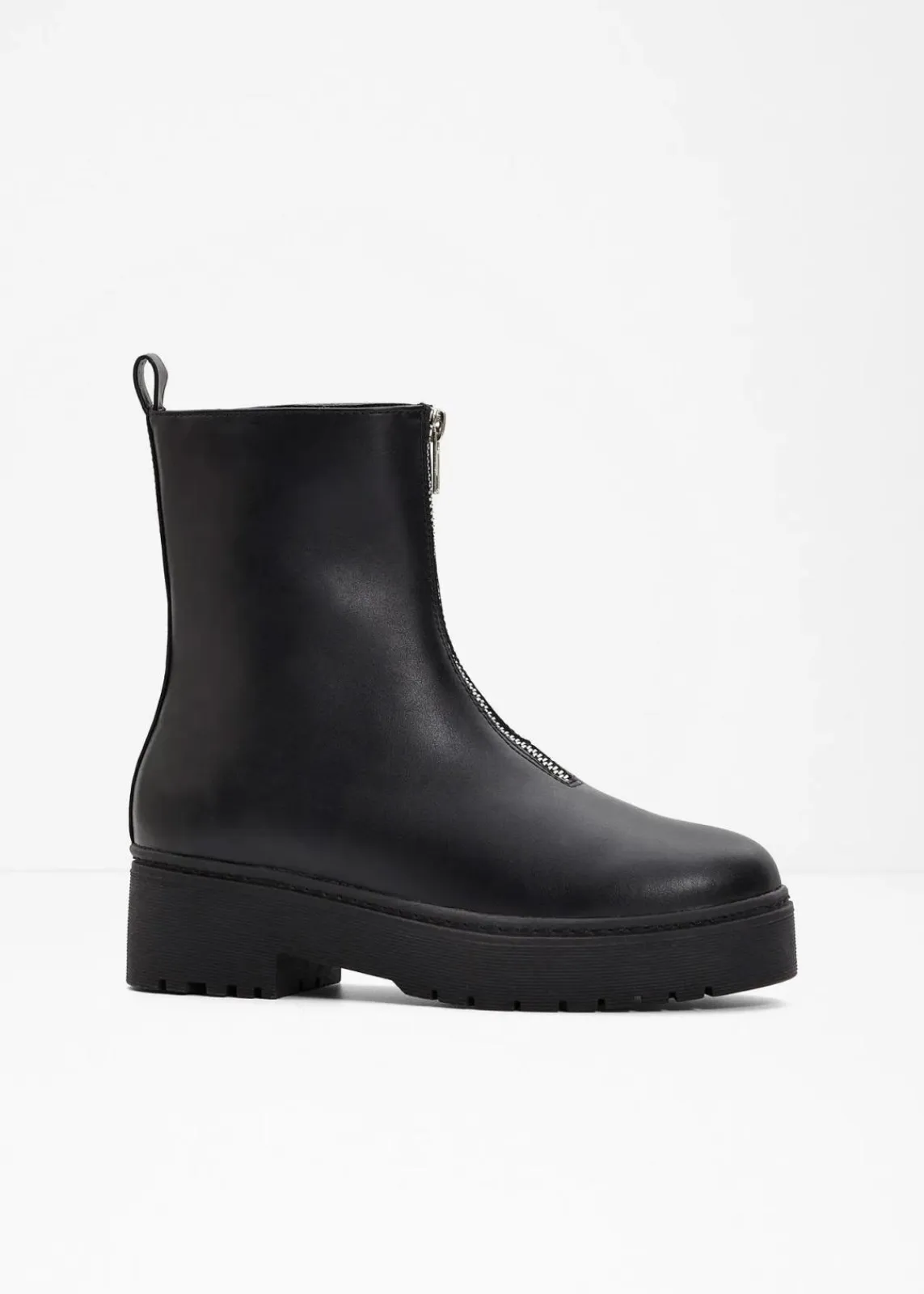 bonprix Gefütterte Winterschuhe|Boots^Plateau-Boots schwarz