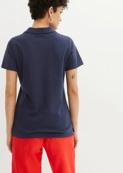 bonprix Shirts & Tops|Nachhaltigere Materialien^Poloshirt dunkelblau