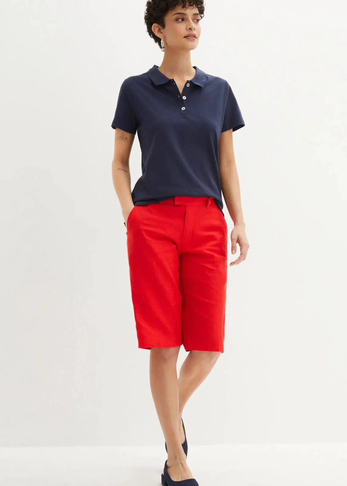 bonprix Shirts & Tops|Nachhaltigere Materialien^Poloshirt dunkelblau