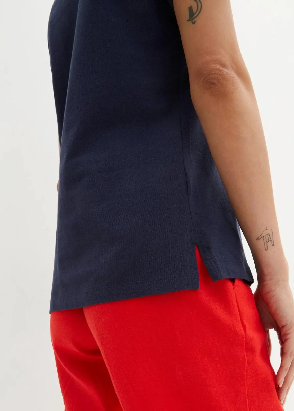 bonprix Shirts & Tops|Nachhaltigere Materialien^Poloshirt dunkelblau