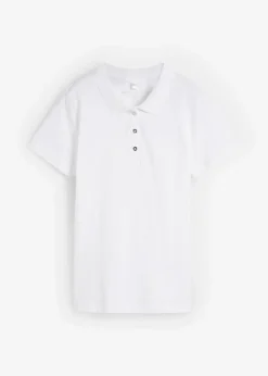 bonprix Nachhaltigere Materialien|Shirts & Tops^Poloshirt weiß