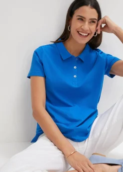 bonprix Nachhaltigere Materialien|Shirts & Tops^Poloshirt azurblau