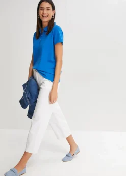 bonprix Nachhaltigere Materialien|Shirts & Tops^Poloshirt azurblau