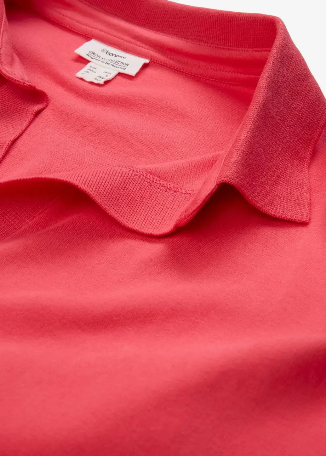 bonprix Nachhaltigere Materialien|Shirts & Tops^Poloshirt aus reiner Bio-Baumwolle paradiespink