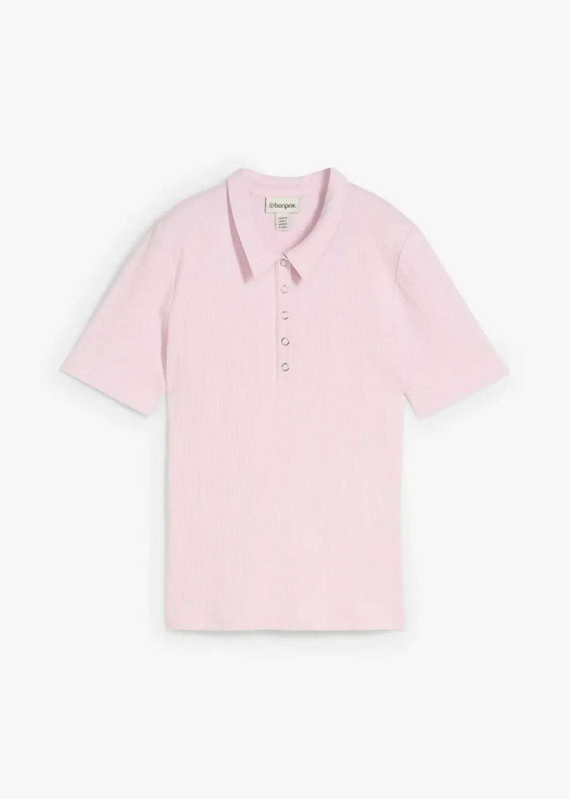 bonprix Shirts & Tops^Poloshirt aus Viskose-Mix puderflieder