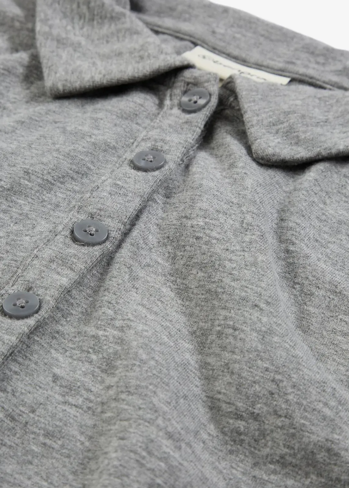 bonprix Shirts & Tops^Poloshirt mit Woll-Anteil grau meliert