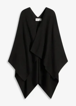 bonprix Ponchos|Schuhe & Accessoires In Spezialgrößen·Tücher & Ponchos^Poncho schwarz
