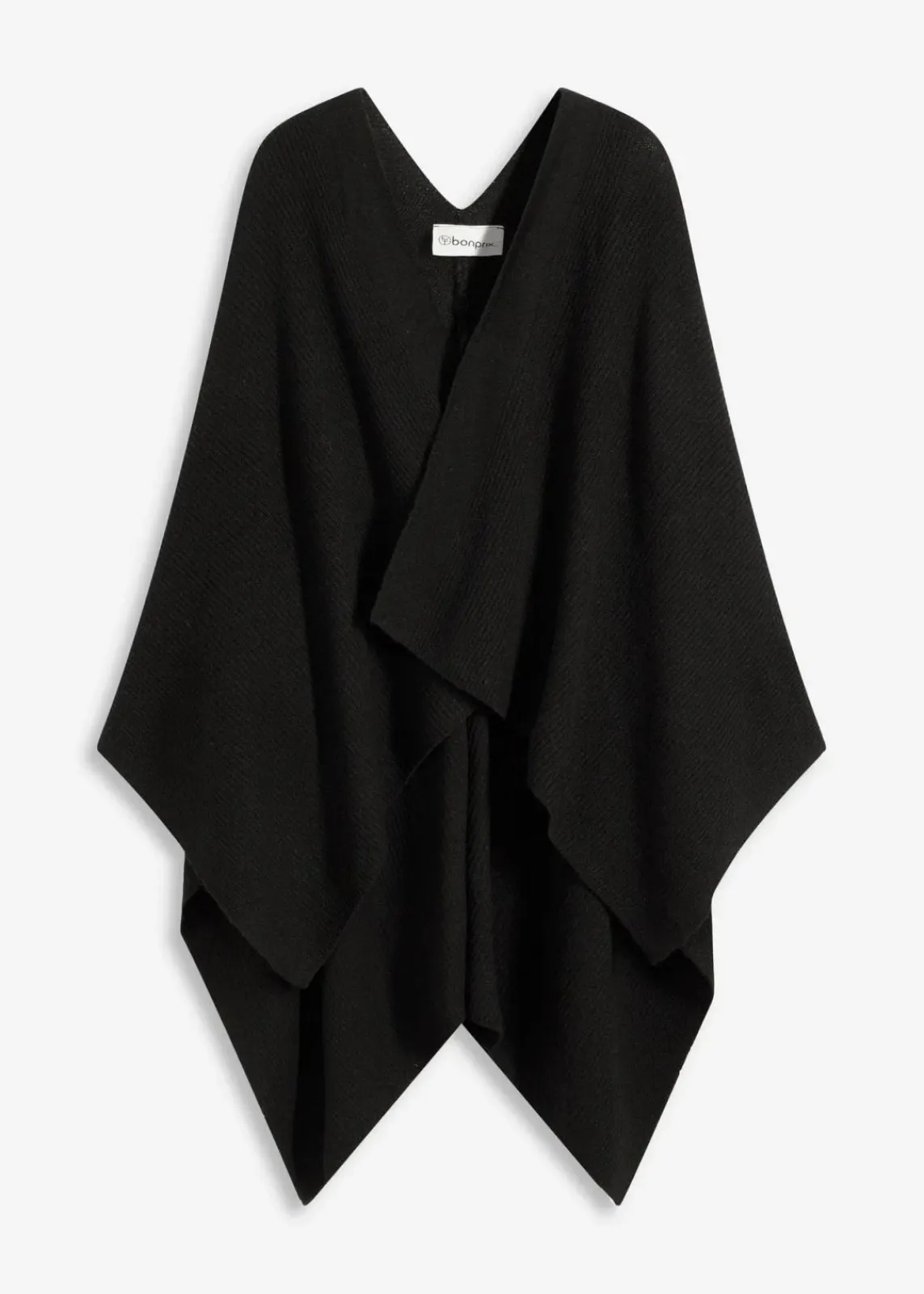 bonprix Ponchos|Schuhe & Accessoires In Spezialgrößen·Tücher & Ponchos^Poncho schwarz