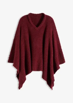 bonprix Ponchos|Schuhe & Accessoires In Spezialgrößen·Tücher & Ponchos^Poncho dunkelbeere