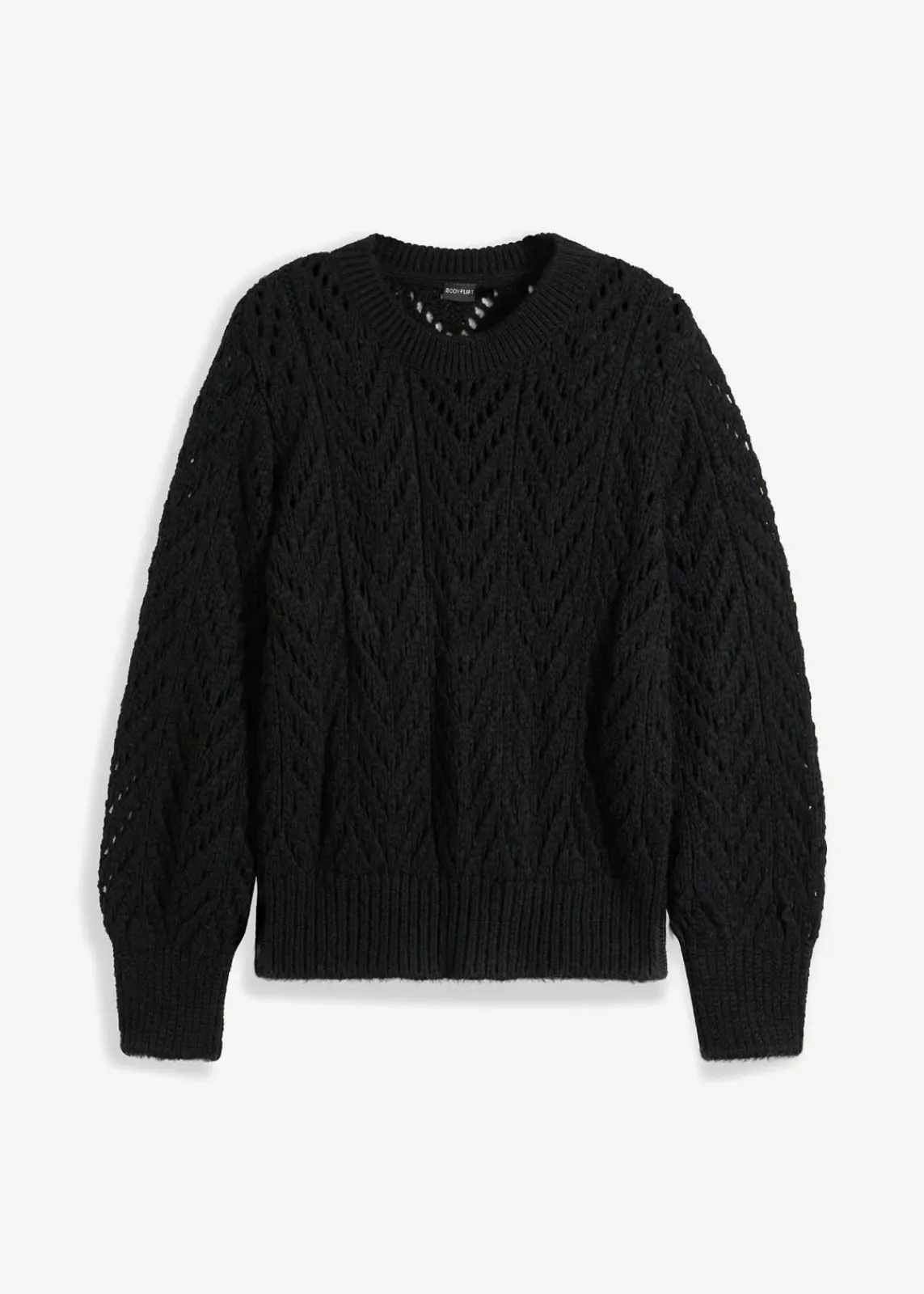 bonprix Pullover & Strickjacken|Bekleidung·Jeans^Pullover schwarz