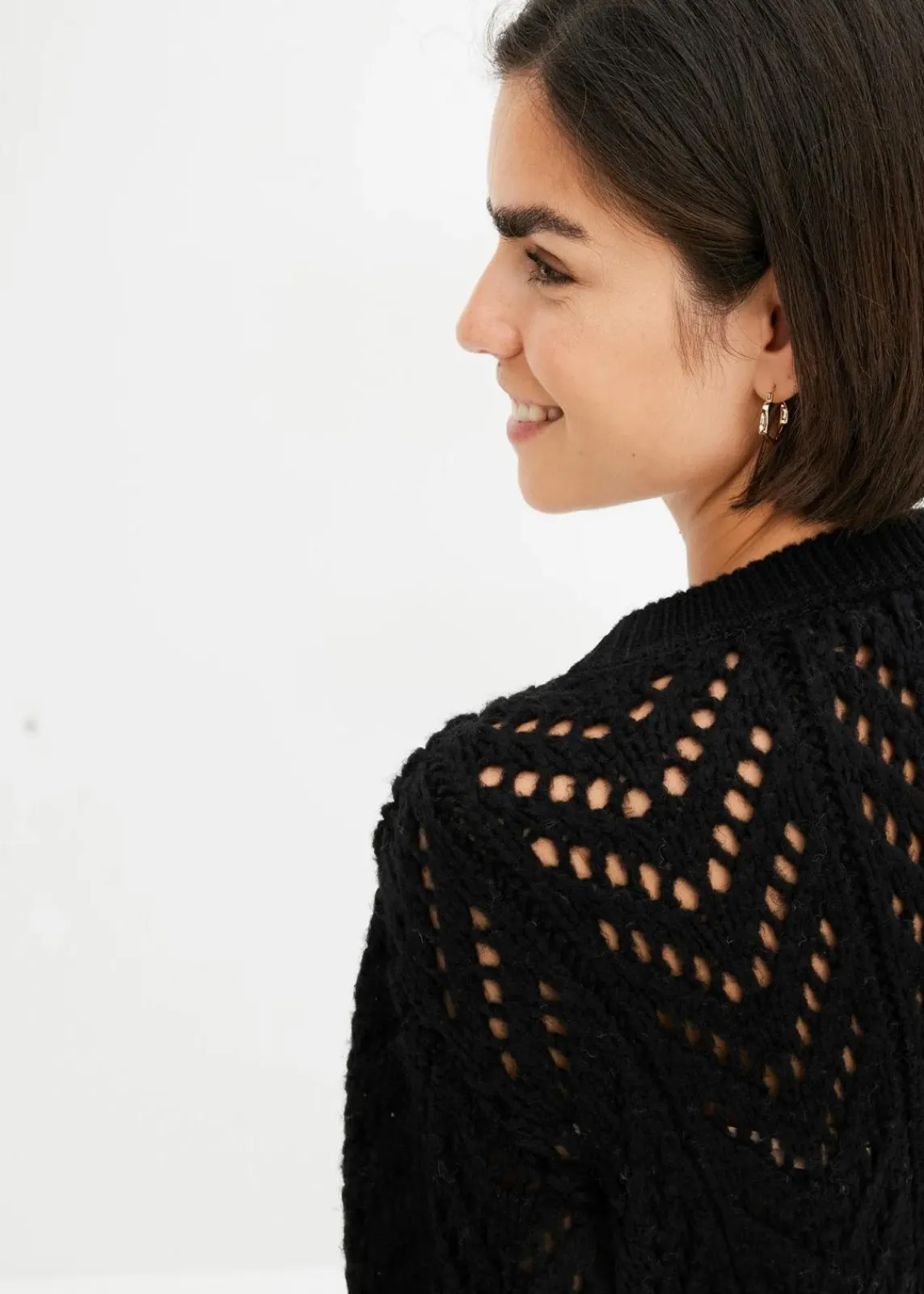 bonprix Pullover & Strickjacken|Bekleidung·Jeans^Pullover schwarz