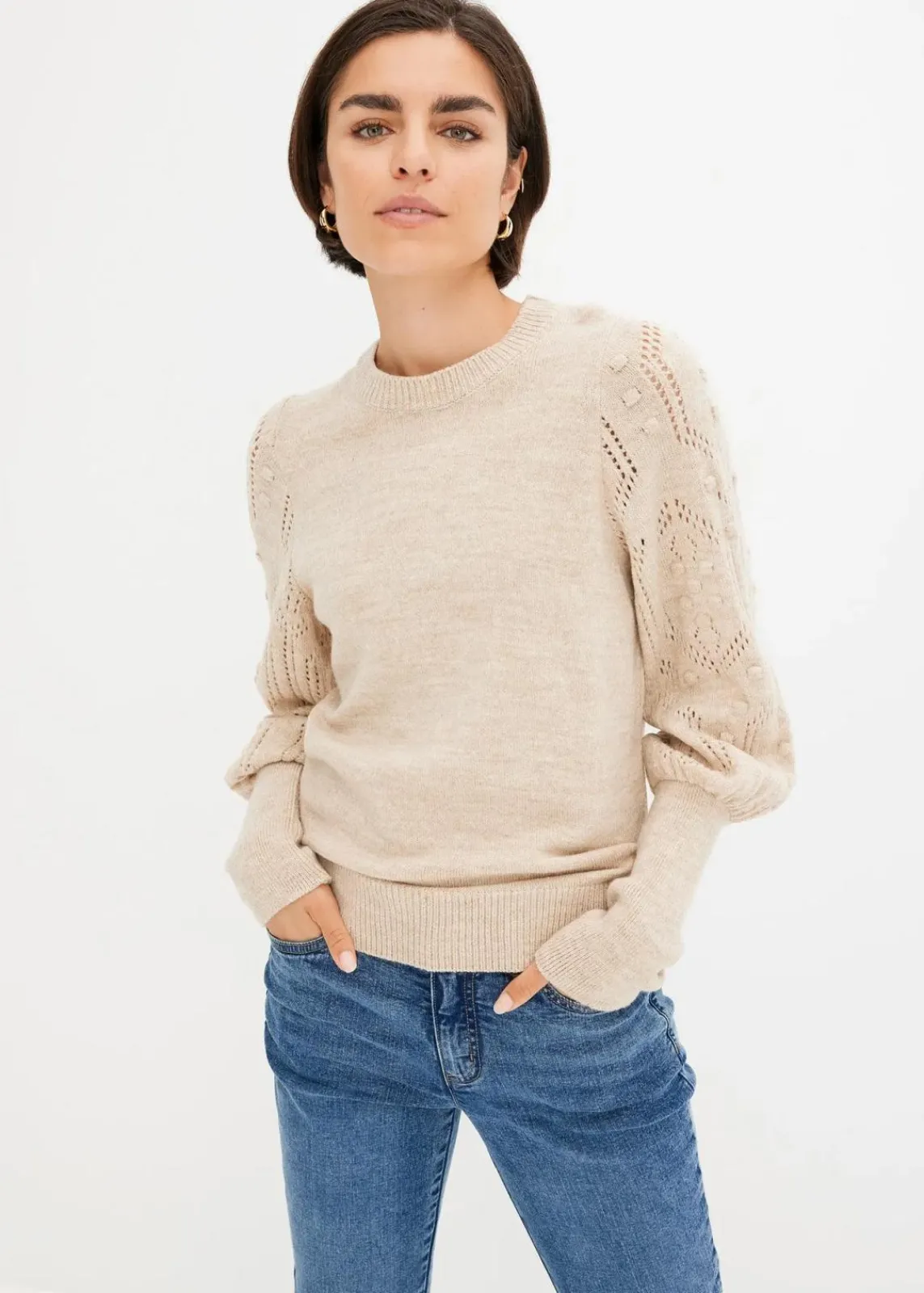 bonprix Bekleidung·Umstandsmode|Strickmode^Pullover beige