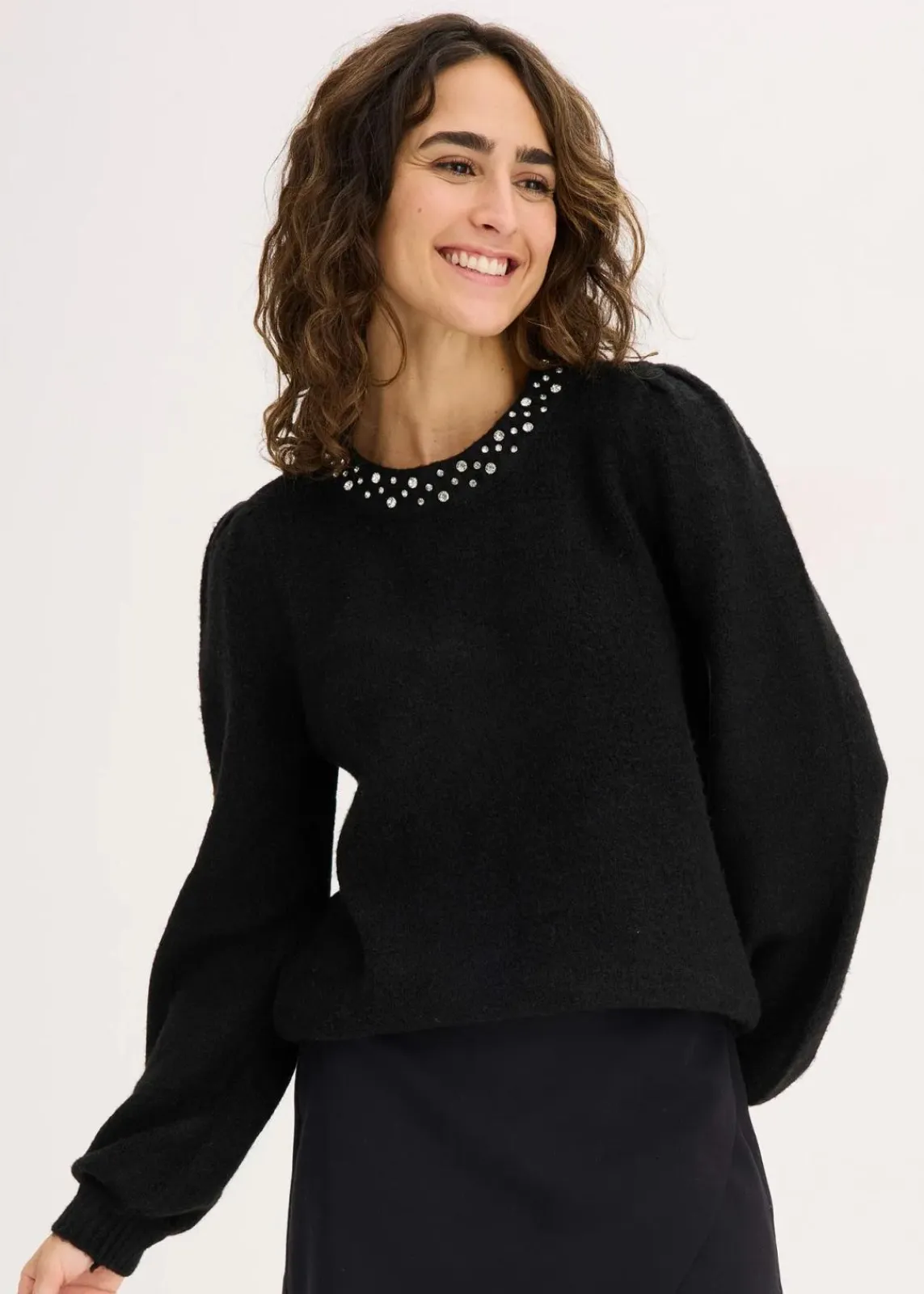 bonprix Bekleidung·Umstandsmode|Strickmode^Pullover schwarz