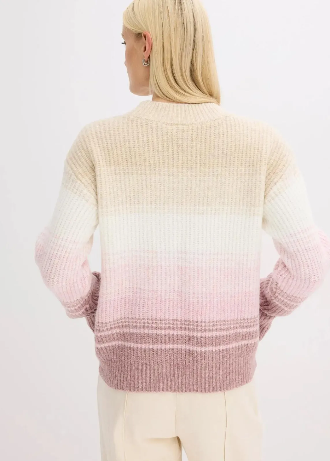 bonprix Bekleidung·Umstandsmode|Bekleidung·Jeans^Pullover kieselbeige/wollweiß/aschrosa/softbeere
