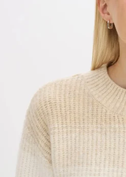 bonprix Bekleidung·Umstandsmode|Bekleidung·Jeans^Pullover kieselbeige/wollweiß/aschrosa/softbeere