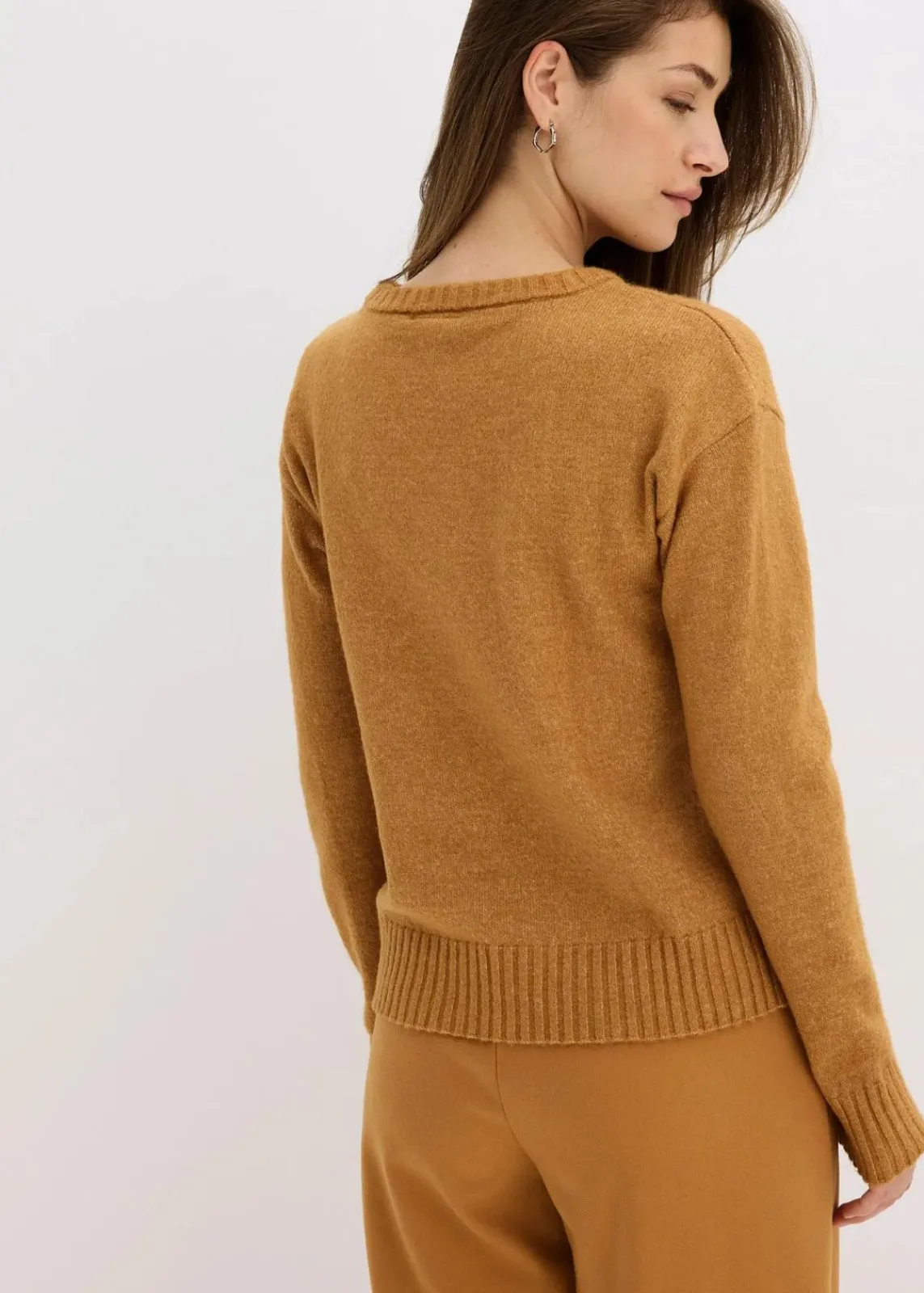 bonprix Pullover & Strickjacken|Bekleidung·Jeans^Pullover haselnuss