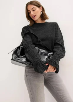 bonprix Bekleidung·Umstandsmode|Bekleidung·Jeans^Pullover anthrazit meliert