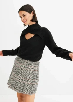 bonprix Pullover & Strickjacken|Strickmode^Pullover schwarz