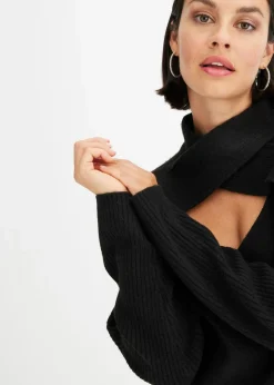 bonprix Pullover & Strickjacken|Strickmode^Pullover schwarz
